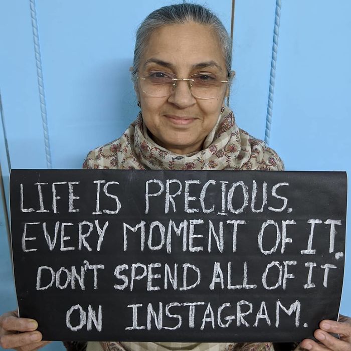 Indian Mom Goes Viral After Son Convinces Her To Put Her Worldly Wisdom On Signs And Share It On IG (30 Pics)