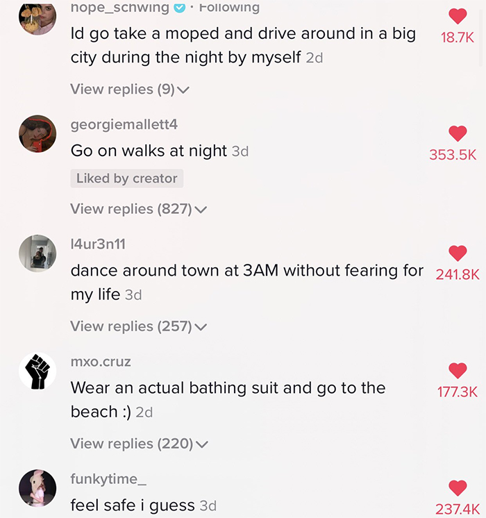 18 Saddening Replies To The Question ‘What Would You Do If There Were No Men On Earth For 24 Hours’ Shared On TikTok