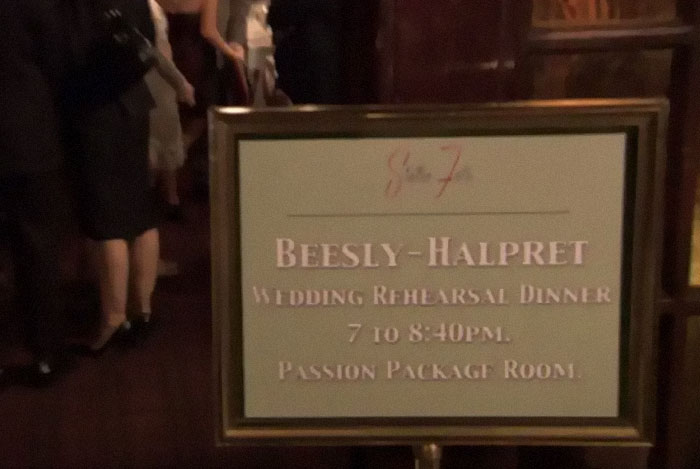 Jim's Last Name Was Spelt Wrong At His Own Wedding
