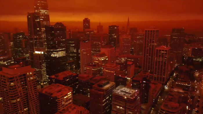 Drone Footage Of San Francisco Engulfed In Wildfire Set To The 'Blade Runner 2049' Soundtrack Goes Viral