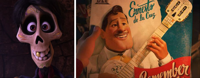 Both Héctor And The Guitar Have A Gold Tooth, Foreshadowing The Twist That The Guitar Wasn't De La Cruz's At All