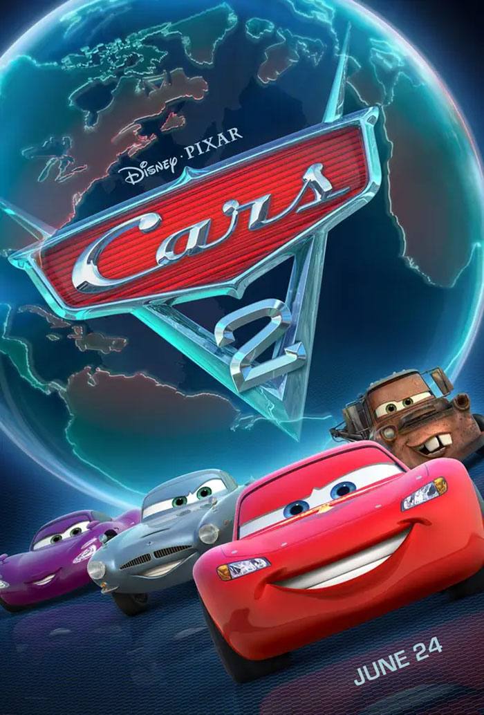 The Globe On The Cars 2 Poster Features A Country Shaped Like A Car. It's Right Next To Cuba...in The Car-Ibbean