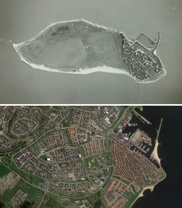 The Former Island Of Urk - The Netherlands 1930 vs. 2020