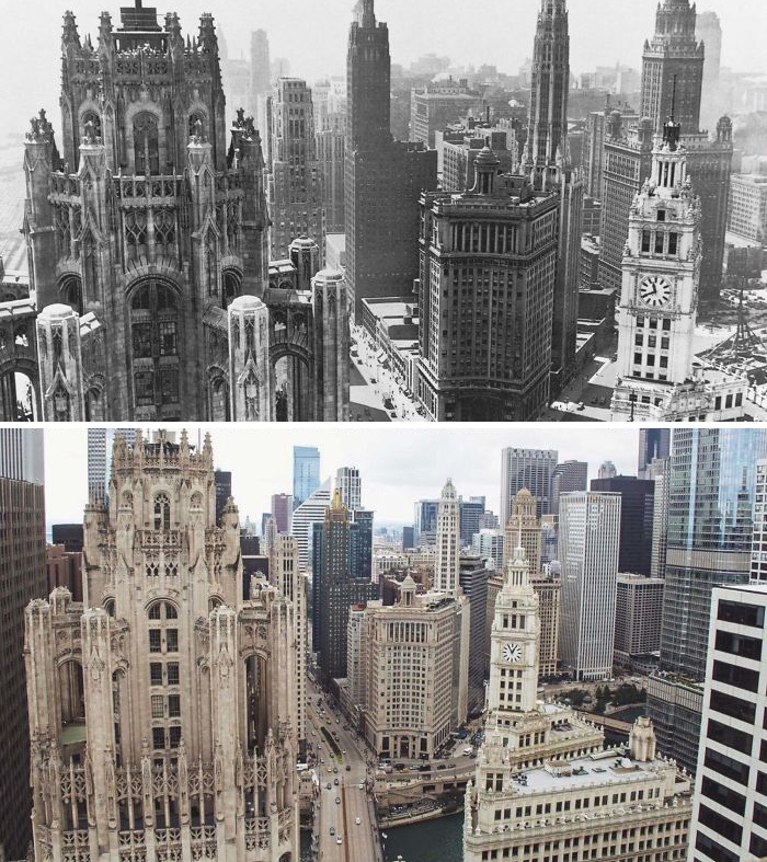 Chicago 1930s vs. Chicago Modern Day, Specifically Looking A Tribune Tower