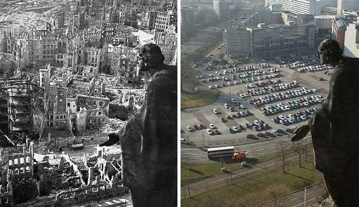 Dresden en la 2ª Guerra Mundial y ahora