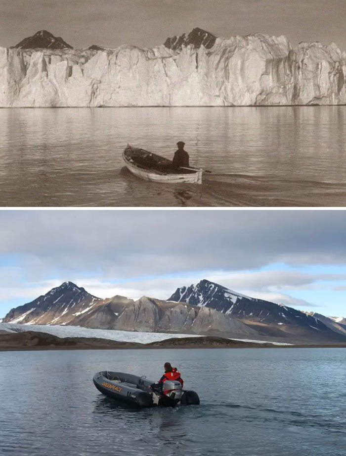 El Ártico hace 103 años y hoy en día