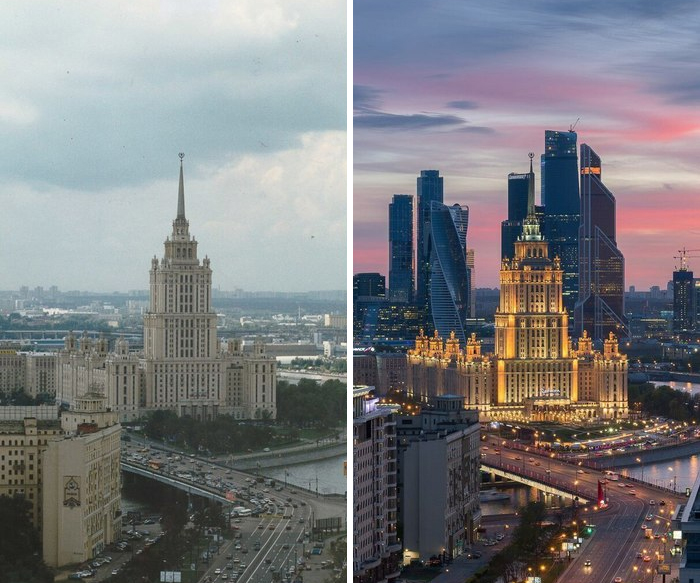 Moscú con 20 años de diferencia