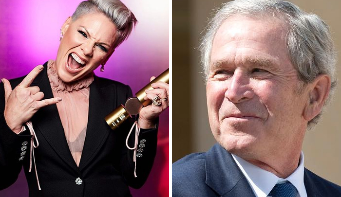 Pink And The Indigo Girls Wrote A Song Called "Dear Mr. President" Which Was A Message To George W. Bush While He Was In Office. The Song Criticised His Position On Homelessness, Lgbtq Rights, And The Iraq War
