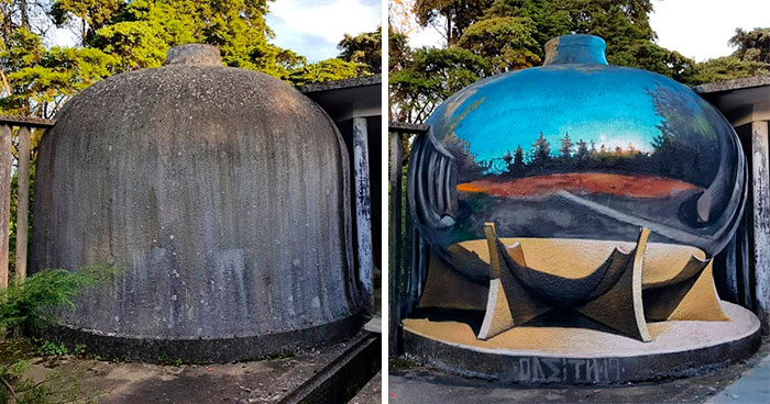 Graffiti Artist Who Got Famous For His 3D Murals Continues Doing What He Does Best