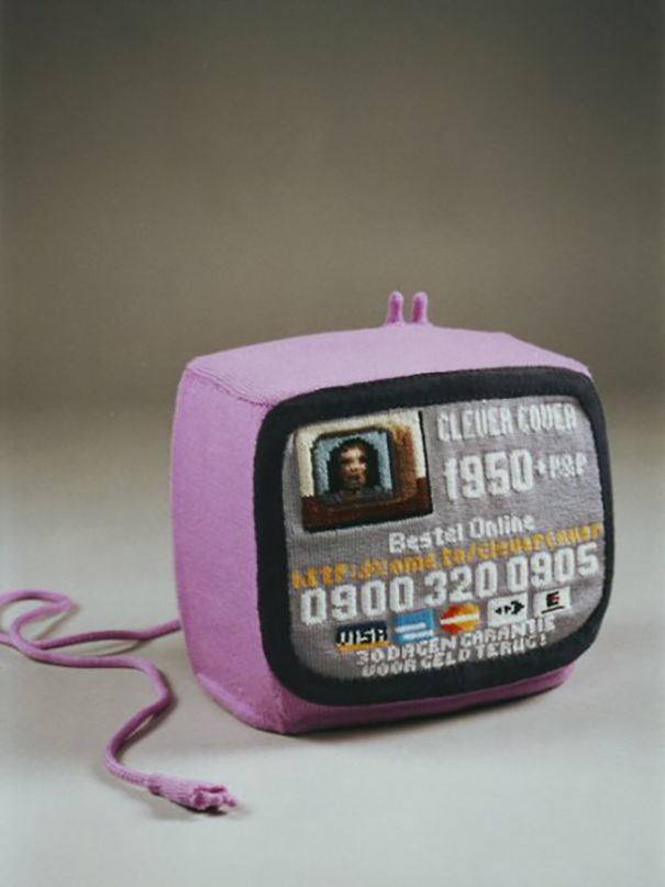 Esmé Valk's Triptych Of Knitted Televisions Inspired By A Sad Story ...