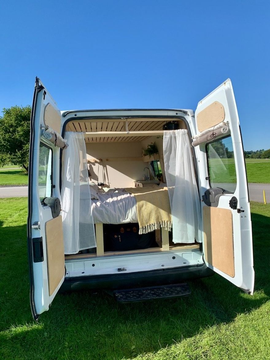 Beautiful Ford Transit Campervan With Organic Spaces, Functionality And Simplistic Living.
