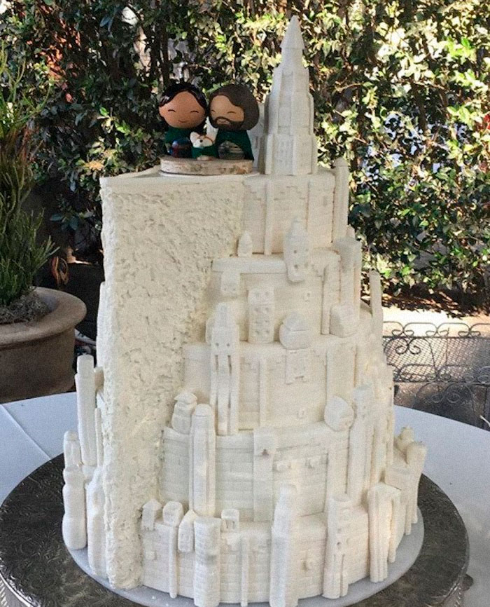 This Lotr (Minas Tirith) Wedding Cake