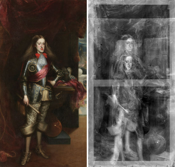 X-Ray Scans Of A Painting Of The Young Charles II Of Spain Reveal That The Artist Painted Over An Earlier Painting When Charles Was A Few Years Younger
