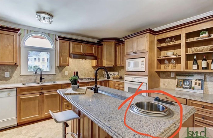 What Is This Appliance Built Into This Kitchen Island?