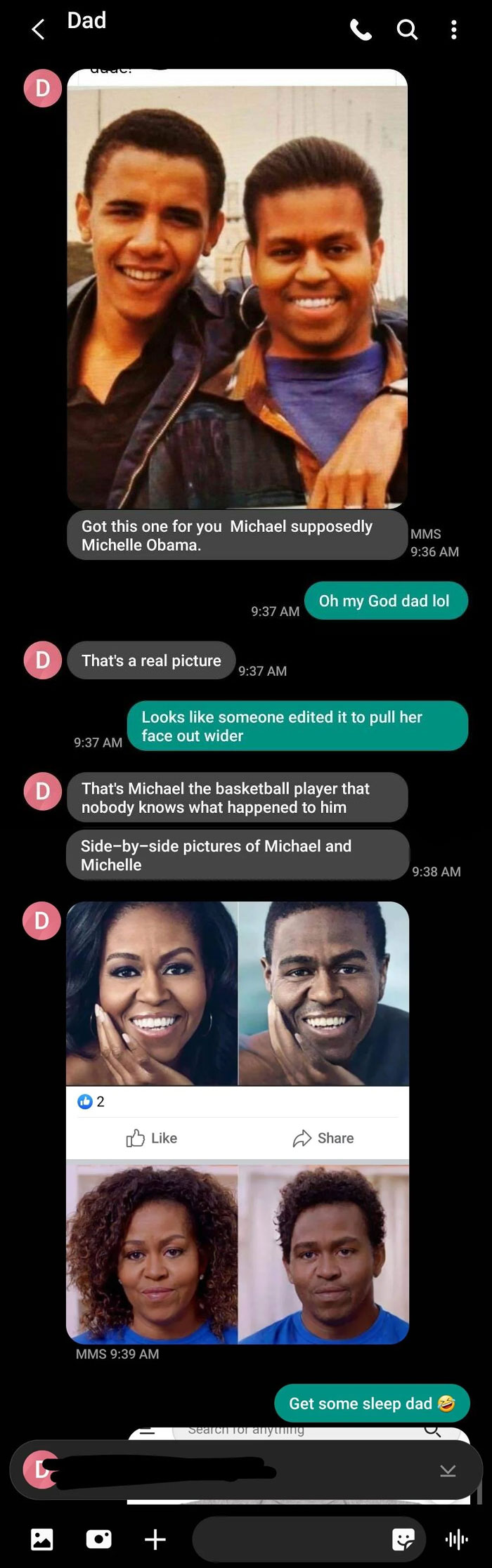 My Dad Has Been Convinced That Michelle Obama Is A Man For Years. I Love Him, But Wow