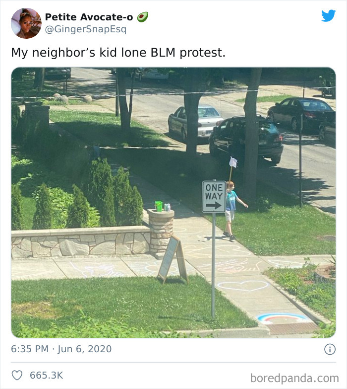 El hijo de mi vecino y su manifestación por el Black Lives Matter