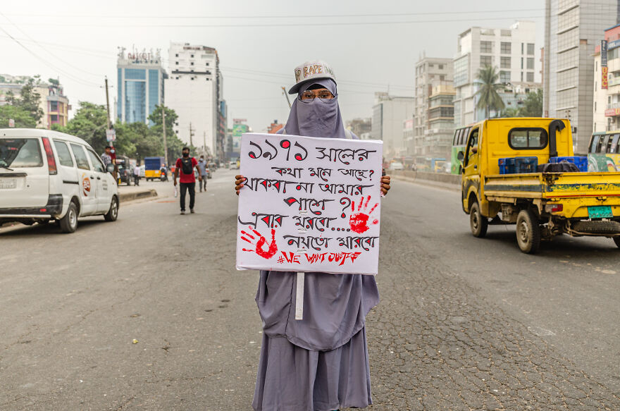 Photographer Shows The Protest Against Rape In Bangladesh.