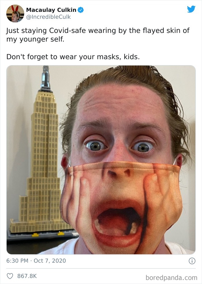 Macaulay Culkin's Face Mask