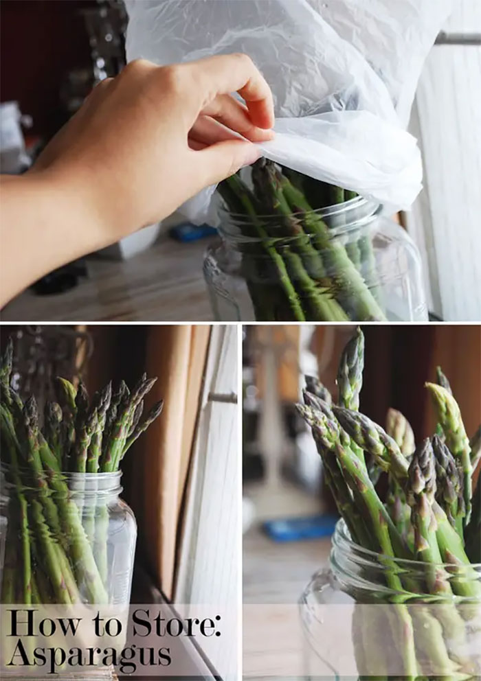 Store Asparagus Like Cut Flowers