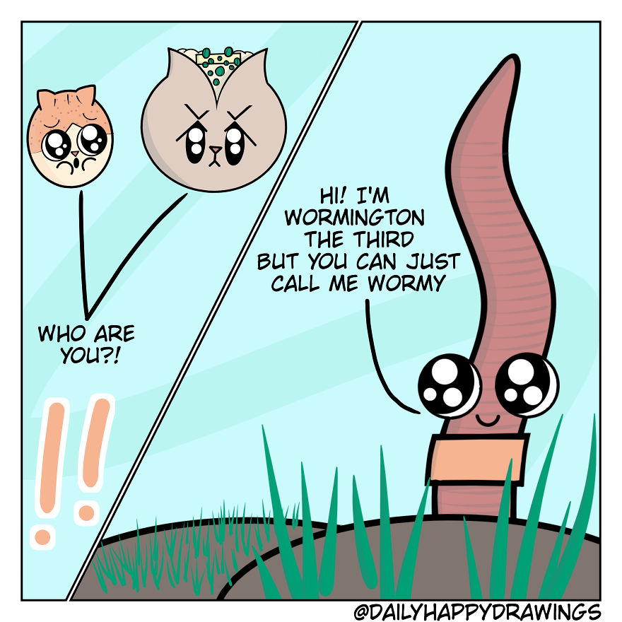I Illustrate Comics About Composting Through The Eyes Of Cats