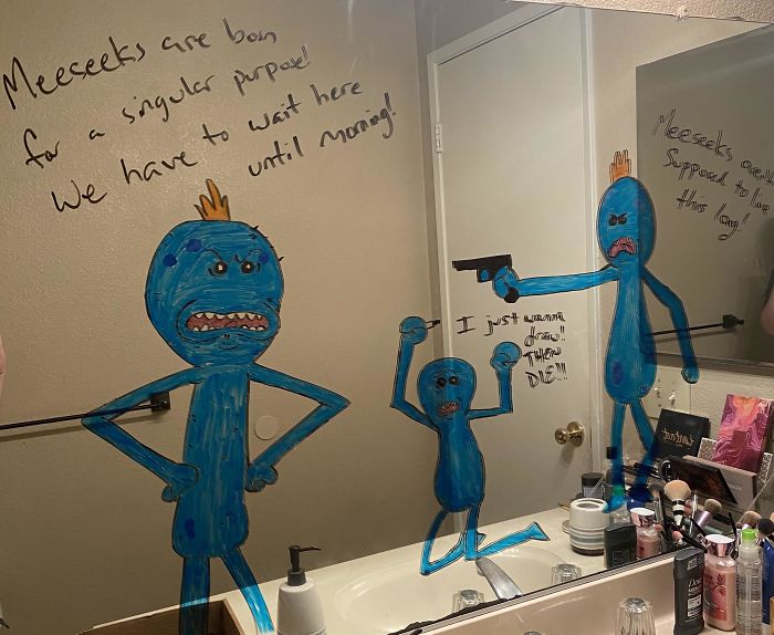 Husband-Bathroom-Mirror-Doodles-Drawings
