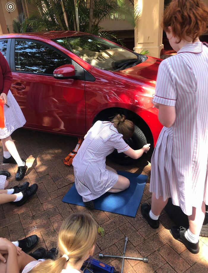 People Like This School For Breaking Gender Stereotypes And Teaching Year 11 Girls Car Maintenance And DIY Skills