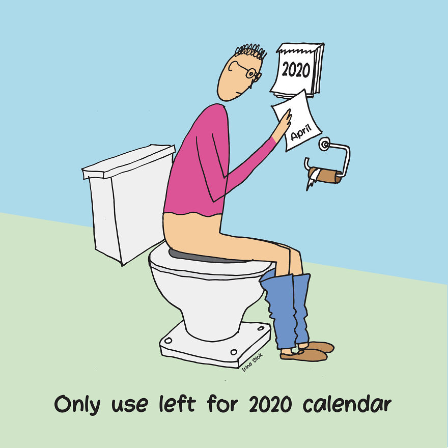 Only Use Left For 2020 Calendar