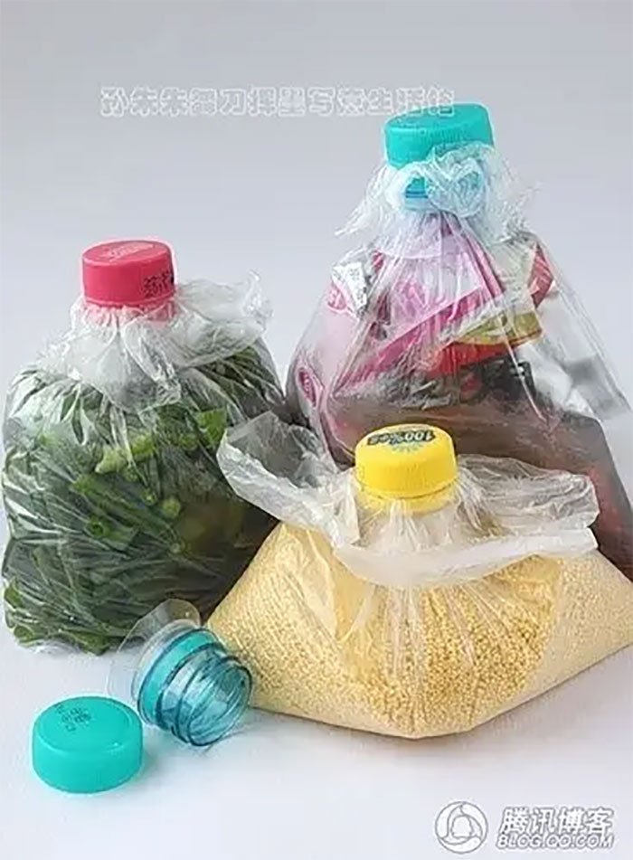 Reuse Plastic Bottles To Close Up Your Plastic Bags
