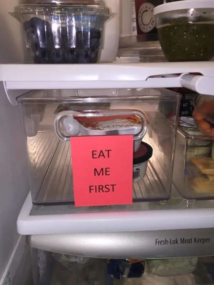 Create An "Eat Me First" Bin In Your Fridge Or Your Pantry (Or Both!) To Help Cut Down On Food Waste