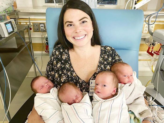 “It's Definitely Chaotic And It’s Definitely Beautiful": Couple Finds Out They're Expecting Quadruplets Soon After Adopting 4 Siblings