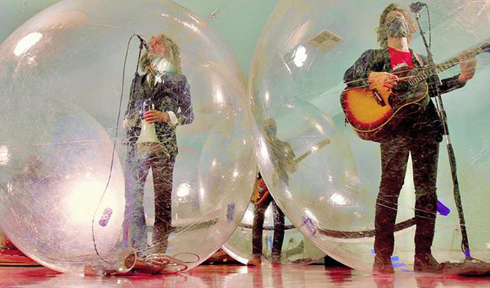 The Flaming Lips Hold A Socially Distanced 'Bubble' Concert Where Everyone's In Their Own Personal Space Bubble