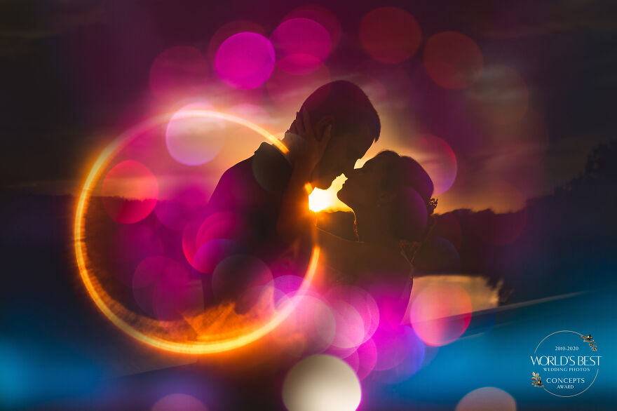 This Magical Ring Of Fire Bokeh Portrait By Chip Notare Of Nikki & Chip