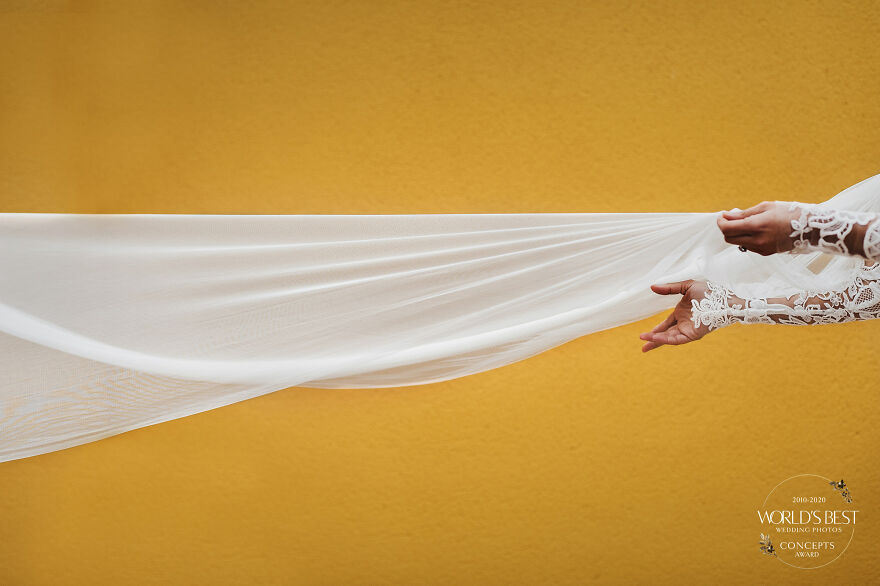 A Shot Every Bride Would Love Of Her Veil, By Victor Lax
