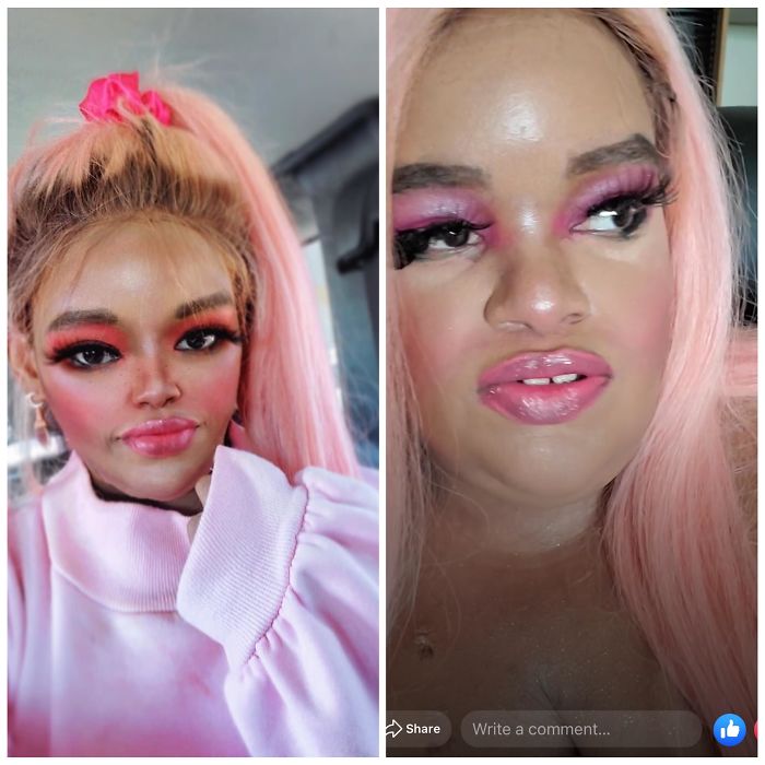 What She Posts vs. Her Live Stream
