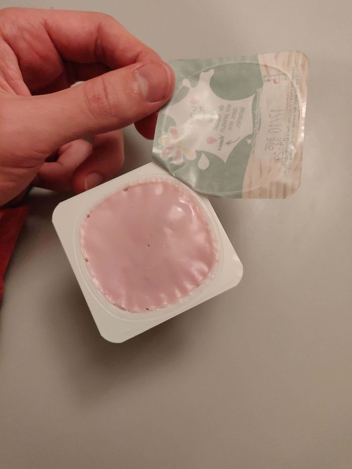 My Yogurt Lid Came Out Immaculate