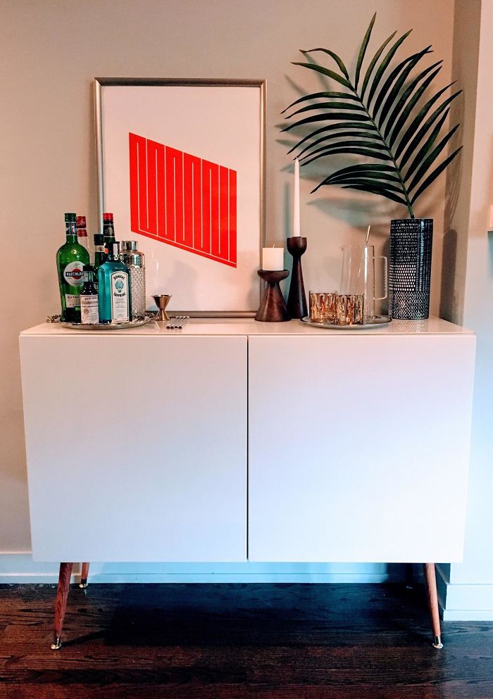 My New, IKEA-Hacked Bar Cabinet