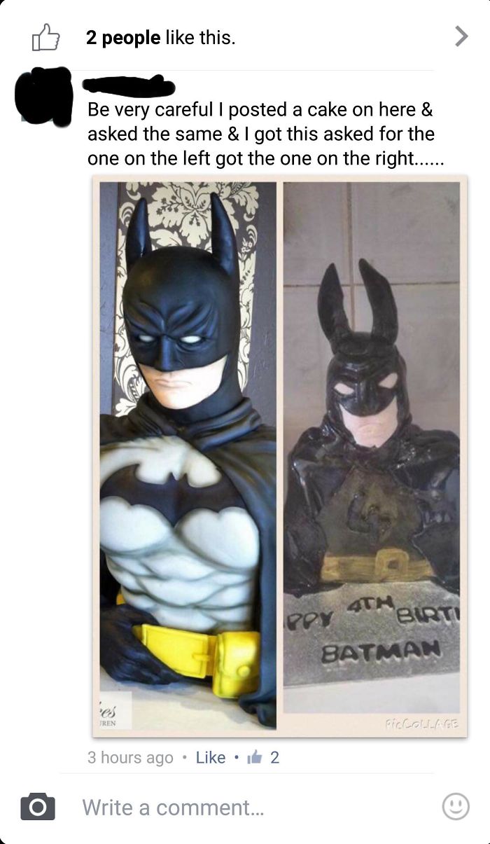 Batman Cake From A Facebook Cake Page