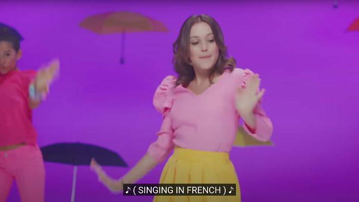Subtitle For French Song. Same Line Three Minutes Straight