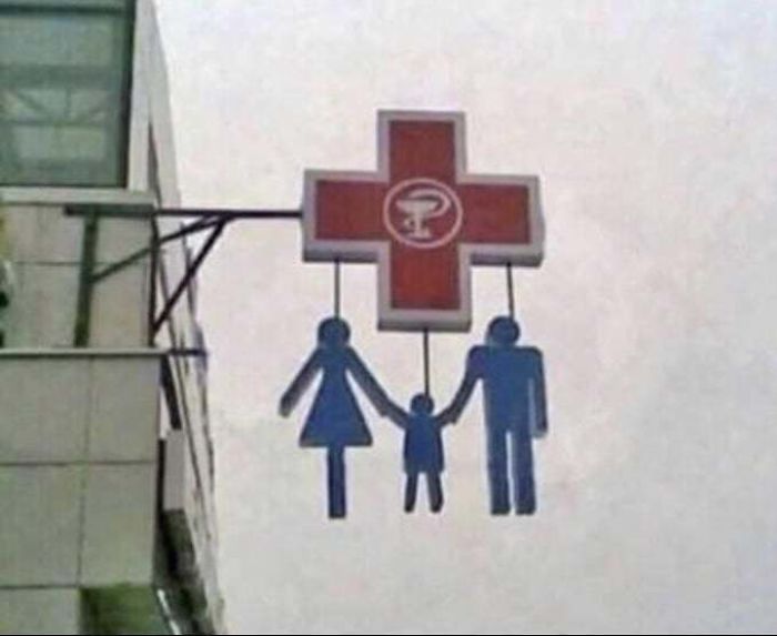 This "Family Pharmacy" Sign