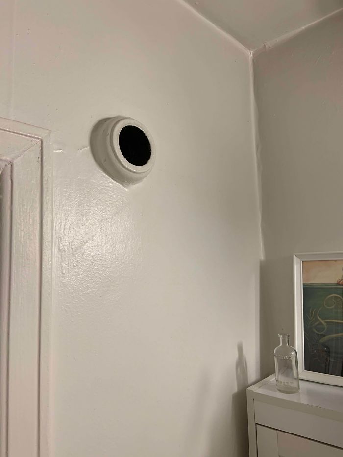 Hole In The Bathroom Wall On The Door Side? Our Apartment Was Built In The 1930s