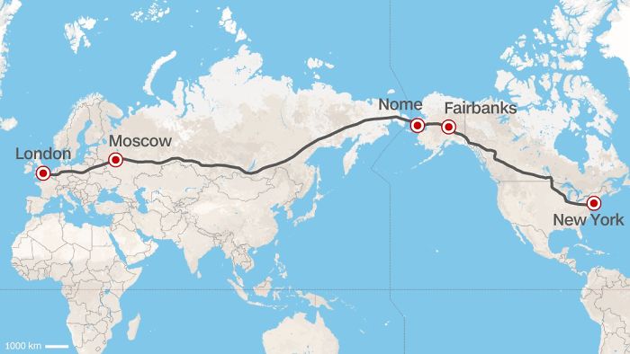 Superautopista entre Europa y EEUU propuesta por el expresidente de ferrocarriles rusos