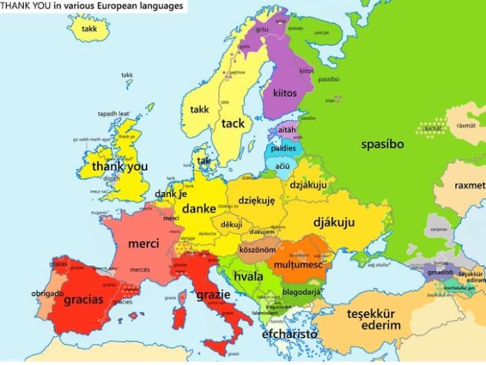 How To Say "Thank You" In Europe