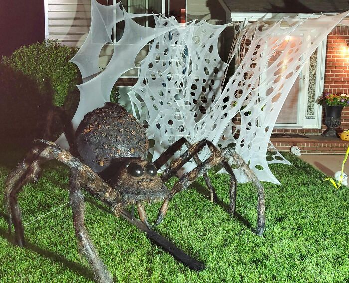 This Year's Halloween Project. Still Working On The Webs