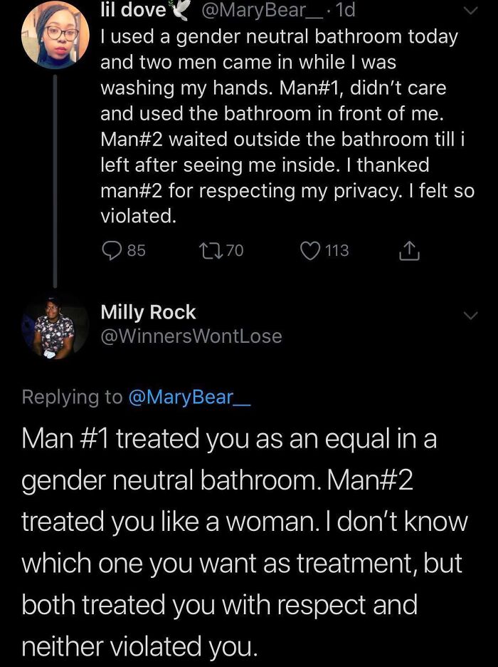 Cut The Shit Lady. You Chose The Bathroom.