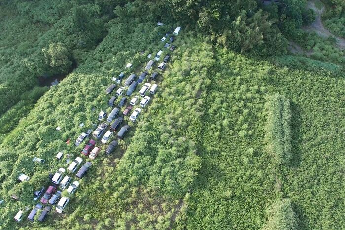 Radioactive Cars From The Fukushima Disaster Slowly Being Eaten By Nature