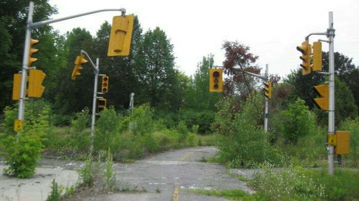 Abandoned Intersection Near Ottawa