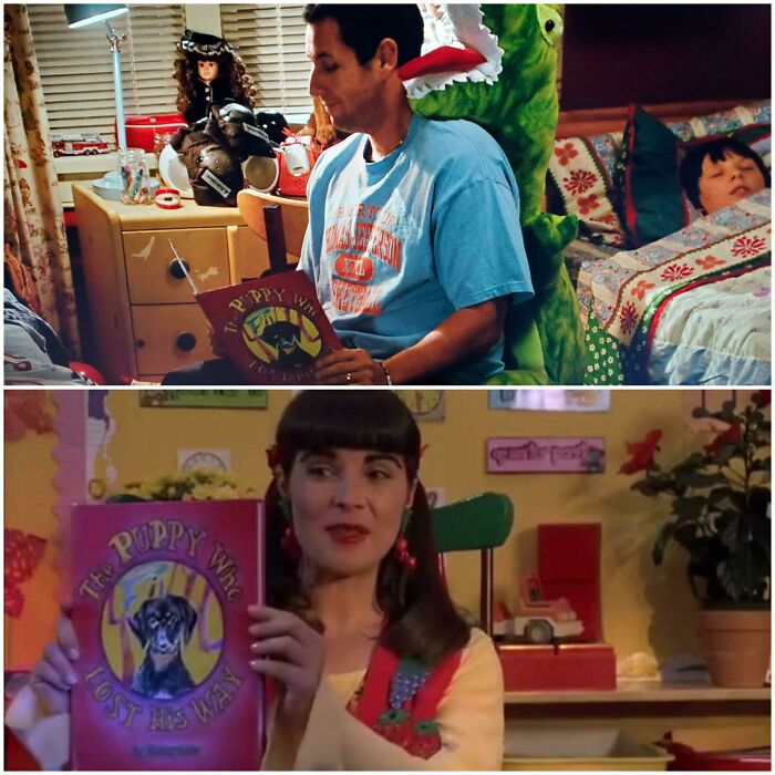 Just Realized While Watching I Now Pronounce You Chuck & Larry (2007) On Netflix That The Book His Character, Chuck, Is Reading To Larry's Kids Is The Same Book His Teacher Read To Him In Billy Madison (1995)