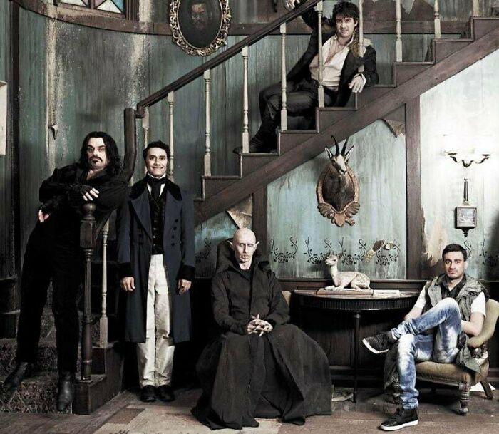 What We Do In The Shadows (2014): The Main Characters Each Pay Homage To Classic Or Well Known Vampires. Petyr As Count Orlok From Nosferatu, Deacon As Bela Lugosi's Dracula, Vladislav As Gary Oldman's Dracula, Viago As Louis From Interview With The Vampire, And Nick Representing Twilight