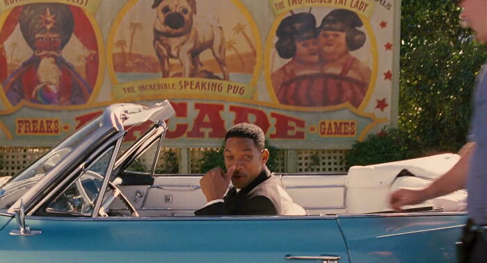 In Men In Black 3 (2012), Frank The Pug Appears On A Circus Poster At Coney Island, Advertised As “The Incredible Speaking Pug”