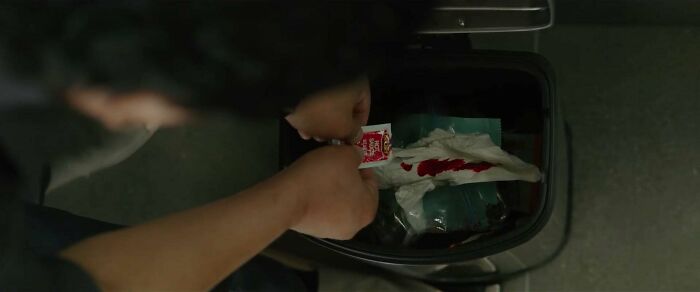 In Parasite (2019), The Trash Can In The Park’s House Costs $2,300 In Real Life. Bong Joon Ho Chose It Because It Doesn’t Make Any Noise And Opens Very Smoothly. Still, He Was Baffled By The Cost, Saying: "What The Fuck? What Kind Of Idiot Would Buy A Trash Can That’s Going To Smell Anyway?”
